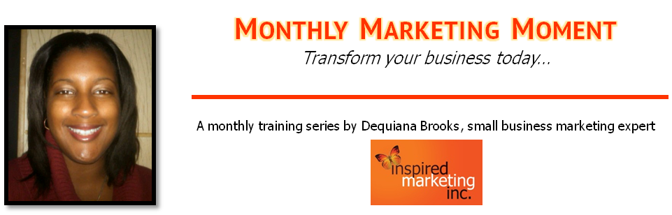Monthly Marketing Moment Header
